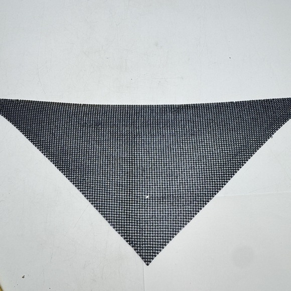 Lady Metal Triangle Scarf Necklace Choker Party Purple Shiny Bling Club Scarf - Picture 14 of 14